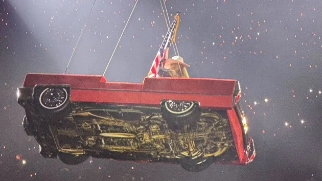 Scary moment at Beyoncés Houston concert as Cadillac tips in mid-air