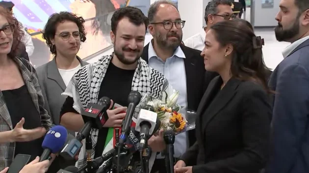 Mahmoud Khalil thanks supporters after release, vows to continue advocating for Palestinians