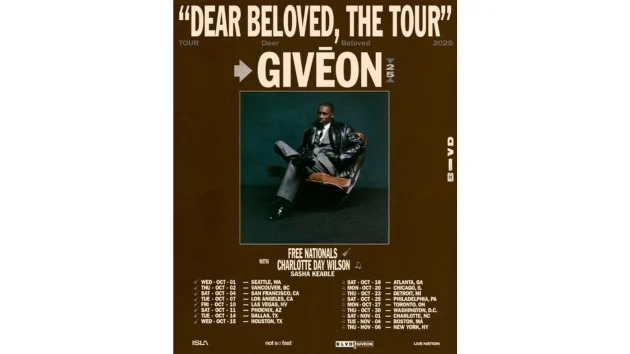 Givēon announces Dear Beloved, The Tour