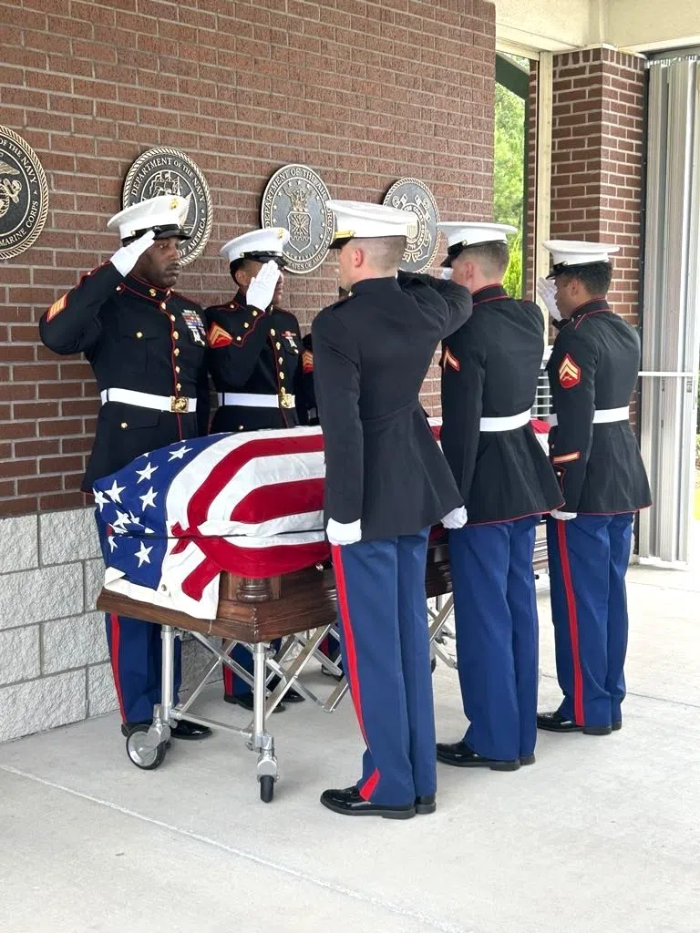 WWII Private First Class Harry LeBert interred at Southwest Louisiana Veterans Cemetary, 81 years after being killed in action
