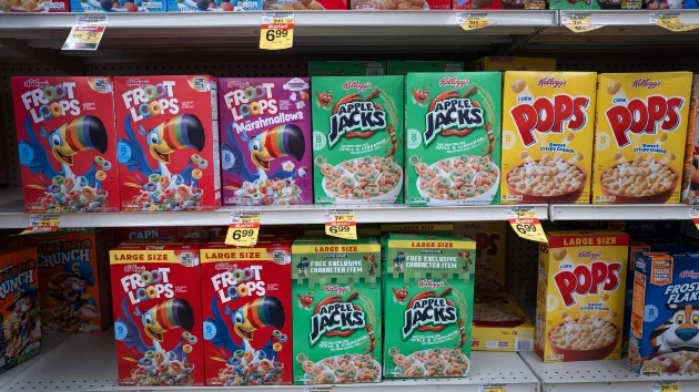 Kellogg says it will remove artificial dyes from cereals by the end of 2027