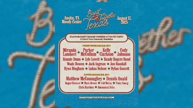 How to stream Sunday’s Band Together Texas show with Miranda Lambert + Parker McCollum