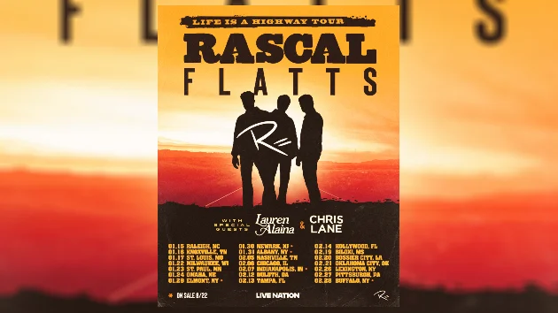 Rascal Flatts extends their Life Is a Highway tour into 2026