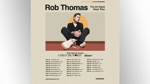 Rob Thomas launches All Night Days tour with new guitarist: His ‘phenomenal’ son
