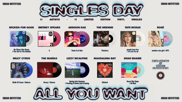 Tate McRae, Miley Cyrus and Britney Spears songs among Urban Outfitters’ Singles Day vinyl series