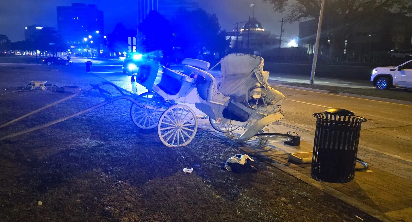 Lake Charles woman arrested for hit-and-run automobile accident involving a horse-drawn Christmas carriage