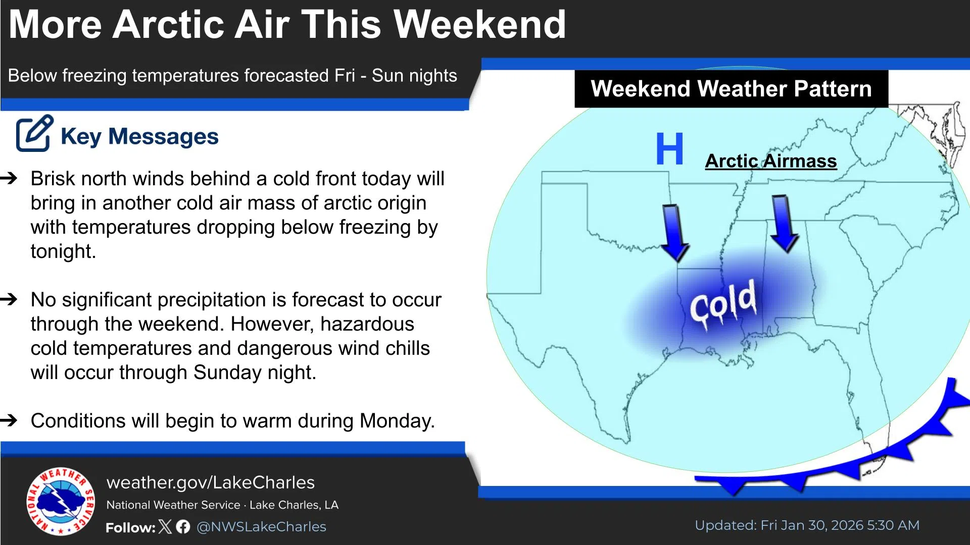 Another blast of arctic air