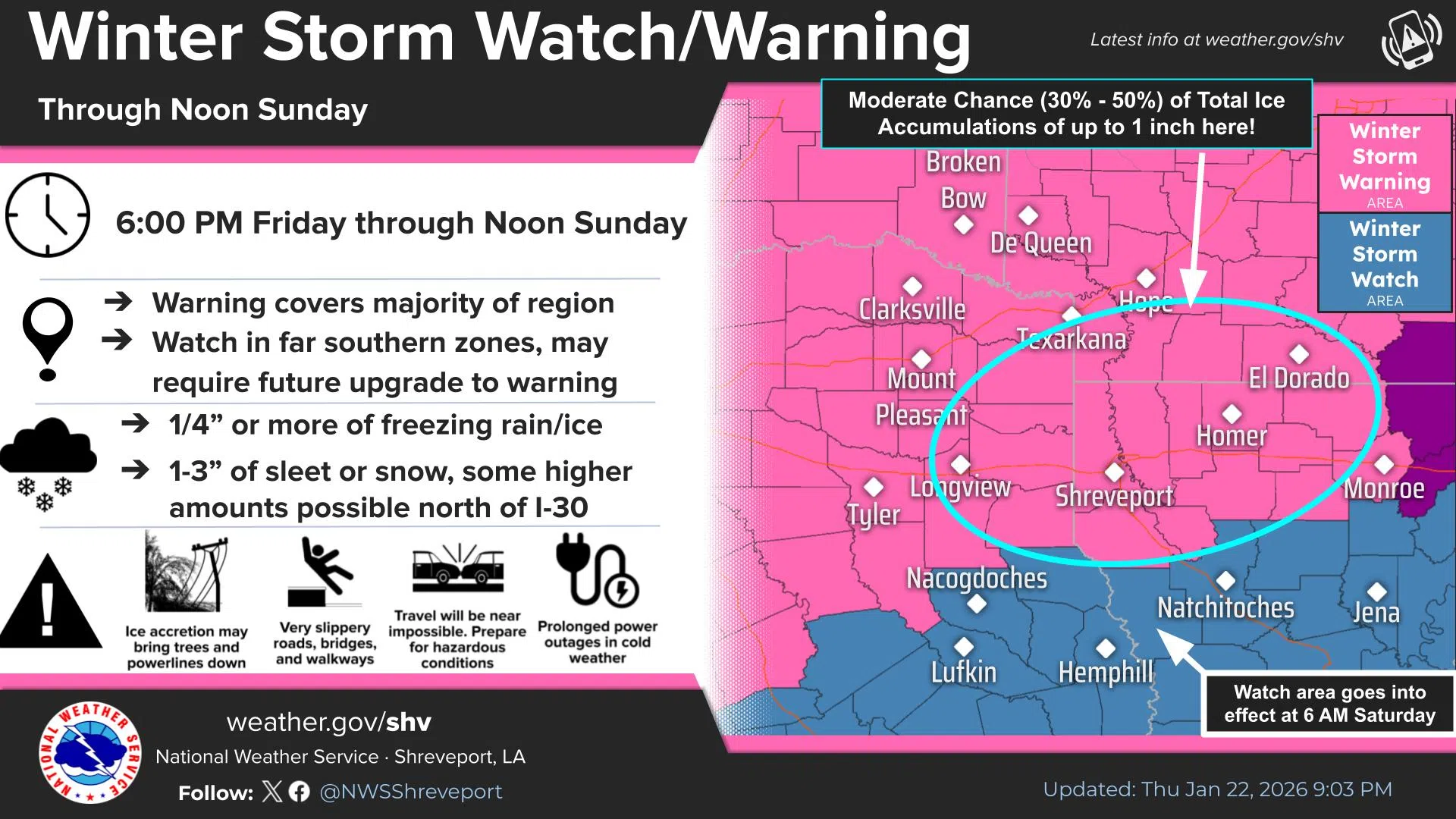 North and central Louisiana bracing for an ice storm