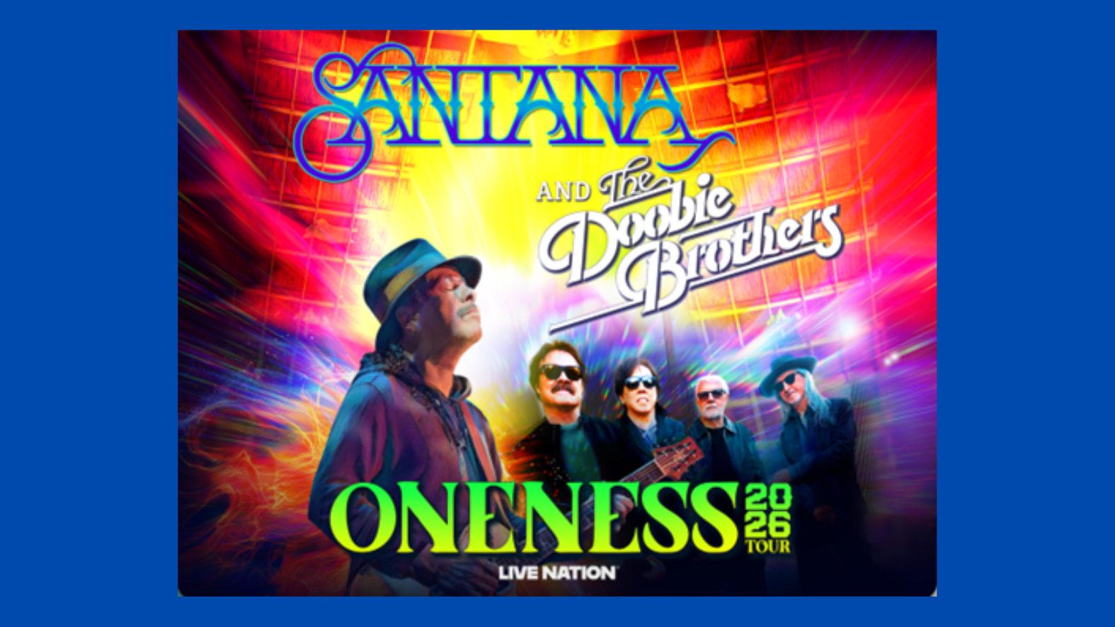 Santana & The Doobie Brothers announce dates for the 2026 Oneness Tour