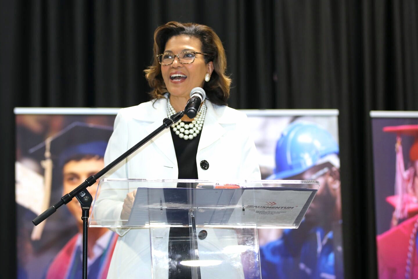 Higher Education Commissioner Dr. Kim Hunter Reed urges state lawmakers to increase funding for Louisiana universities and colleges