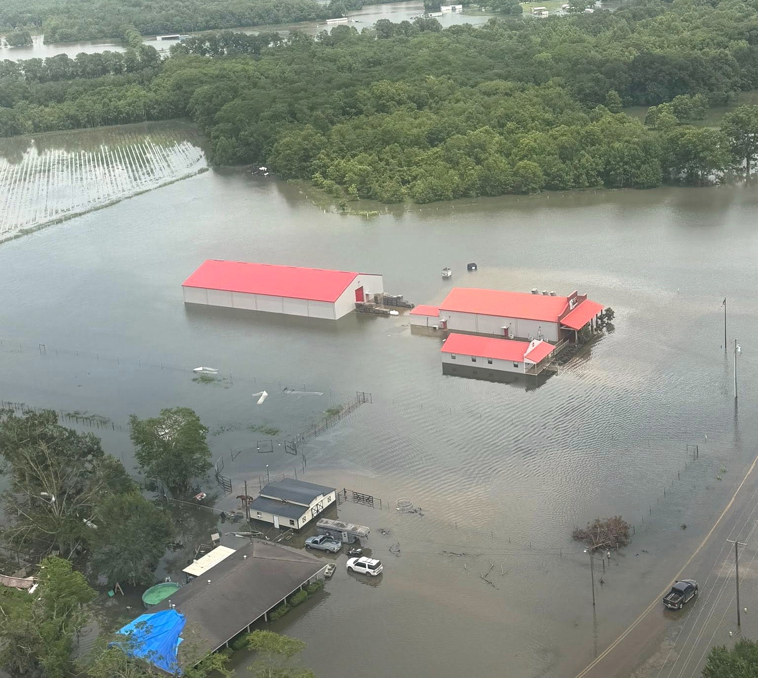 Louisiana Governor Jeff Landry comments on recent flooding in Avoyelles Parish