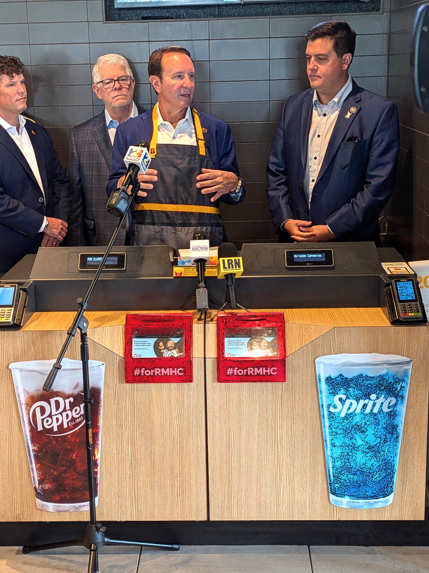 Governor Jeff Landry signs Behind The Counter Protection Act at a Baton Rouge area McDonald’s