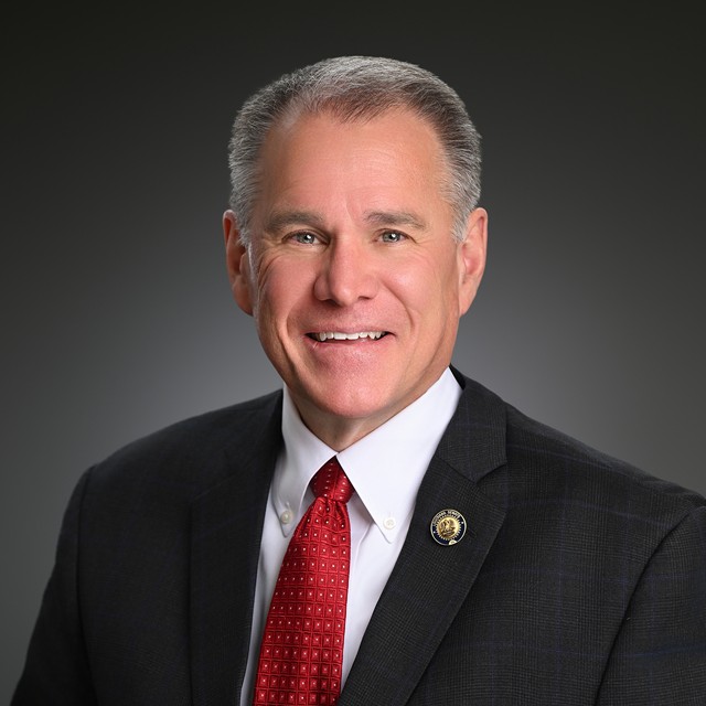 State Senator Alan Seabaugh explains new vehicle inspection QR code