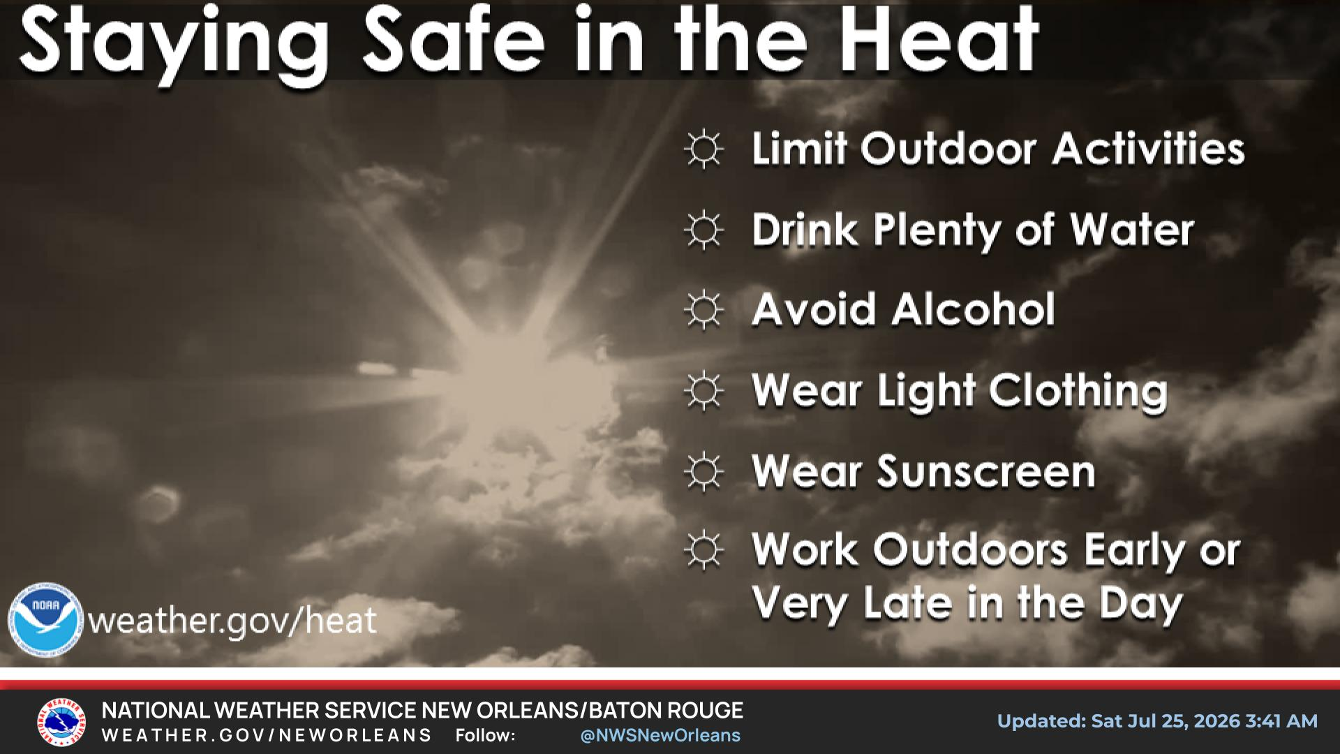 Louisiana braces for dangerous heat and humidity as temperatures soar this week