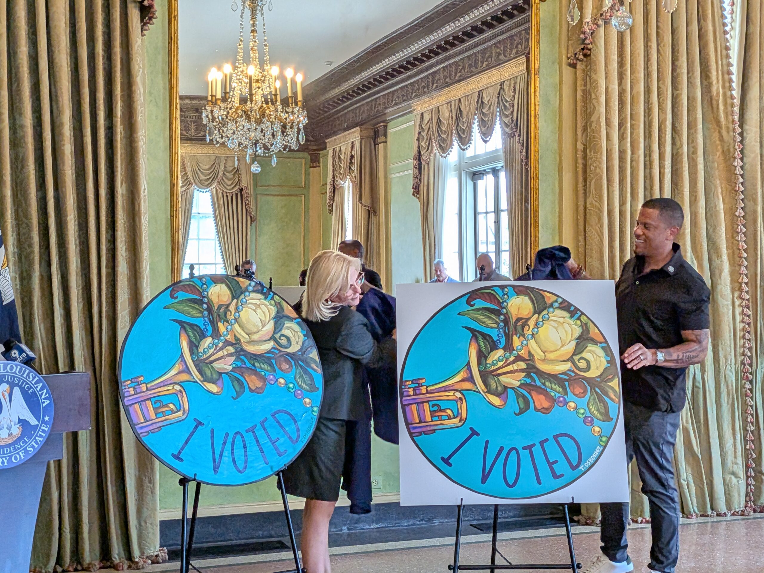Louisiana unveils new “I Voted” sticker, created by New Orleans artist
