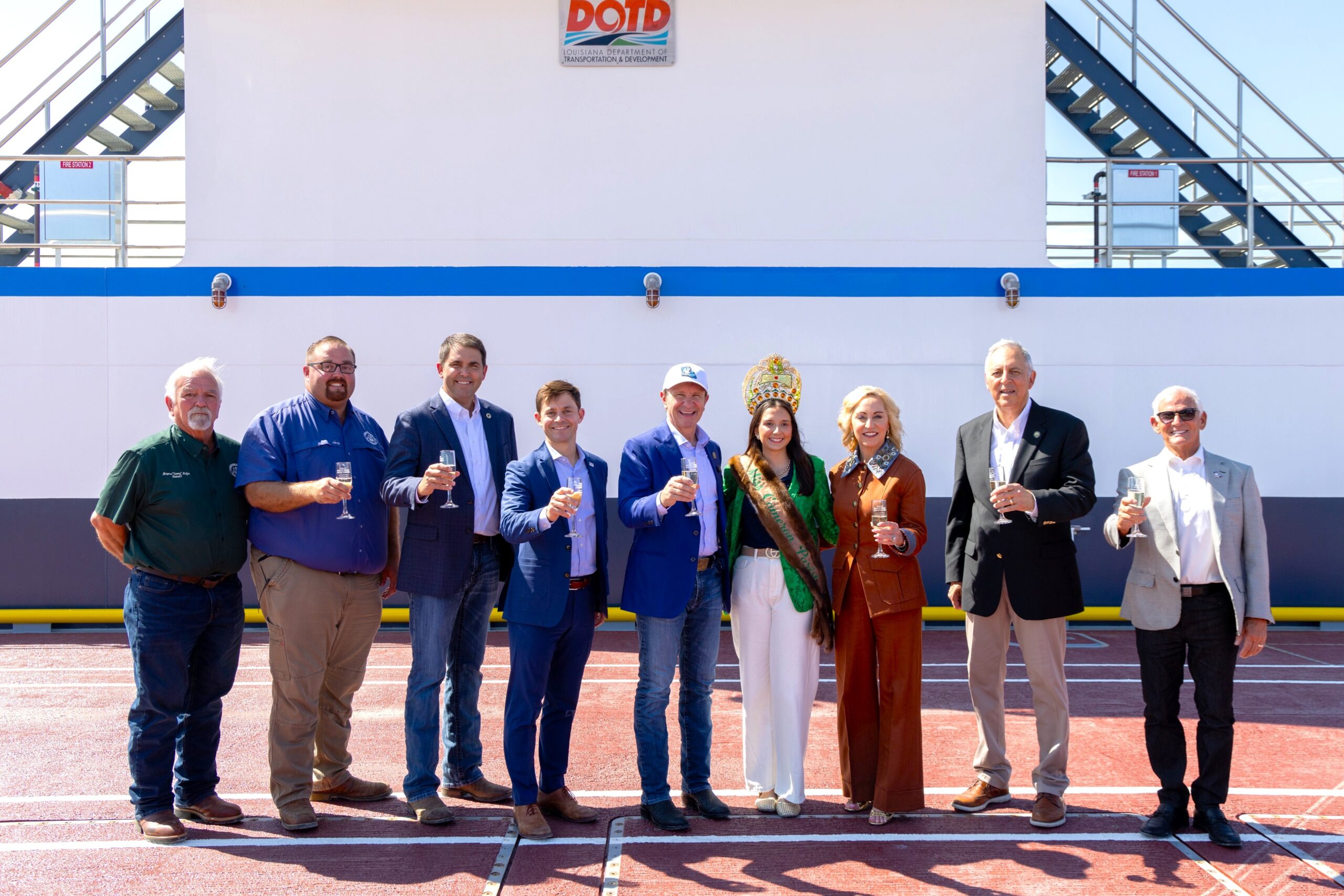 First of two new ferryboats now operating in Cameron Parish