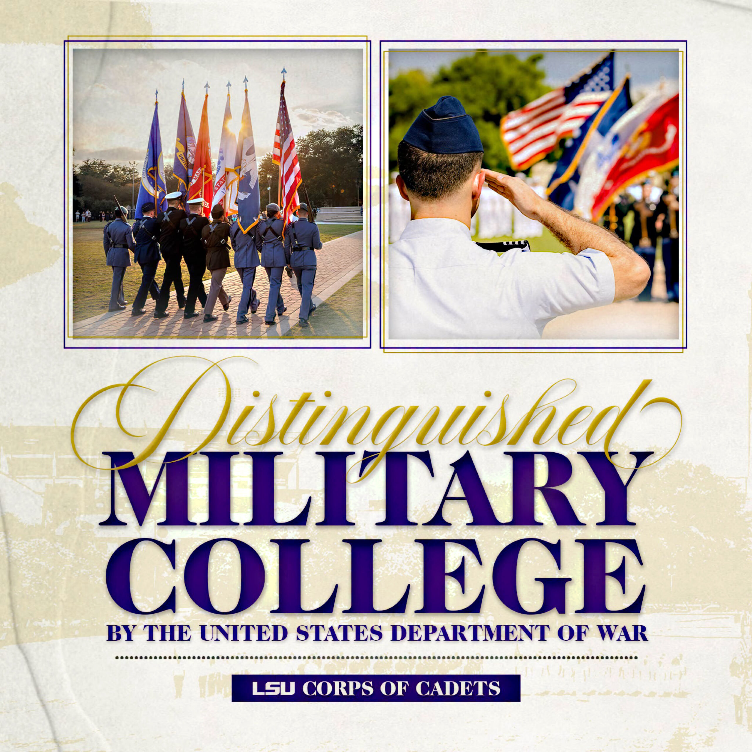LSU designated as a Distinguished Military College